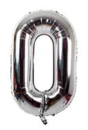ВВ Цифра №0 40'  Серебро в УПАКОВКЕ