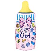 FM фигура большая 901645 Бутылочка Фольга розовая