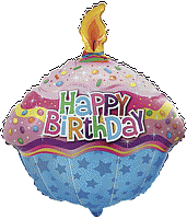 FM фигура большая 901736 Торт ко дню рождения Фольга 