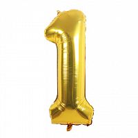 ВВ Цифра №1 40'  Золото в УПАКОВКЕ