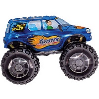 FM фигура большая 901675 Джип с большими колесами Багги синий Фольга
